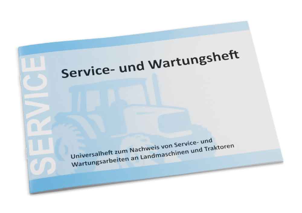 Service- und Wartungsheft - DIN A5 quer - für Landmaschinen Service- und Wartungsheft - DIN A5 quer - für Landmaschinen