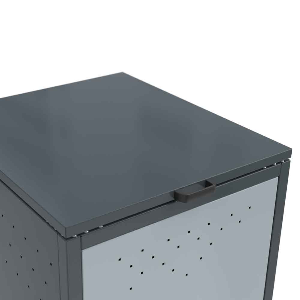 Anbausatz zu Mülltonnenbox BinStore 1 - ohne oder mit Seitenwand - RAL-Farbe nach Wahl Anbausatz zu Mülltonnenbox BinStore 1 - ohne oder mit Seitenwand - RAL-Farbe nach Wahl