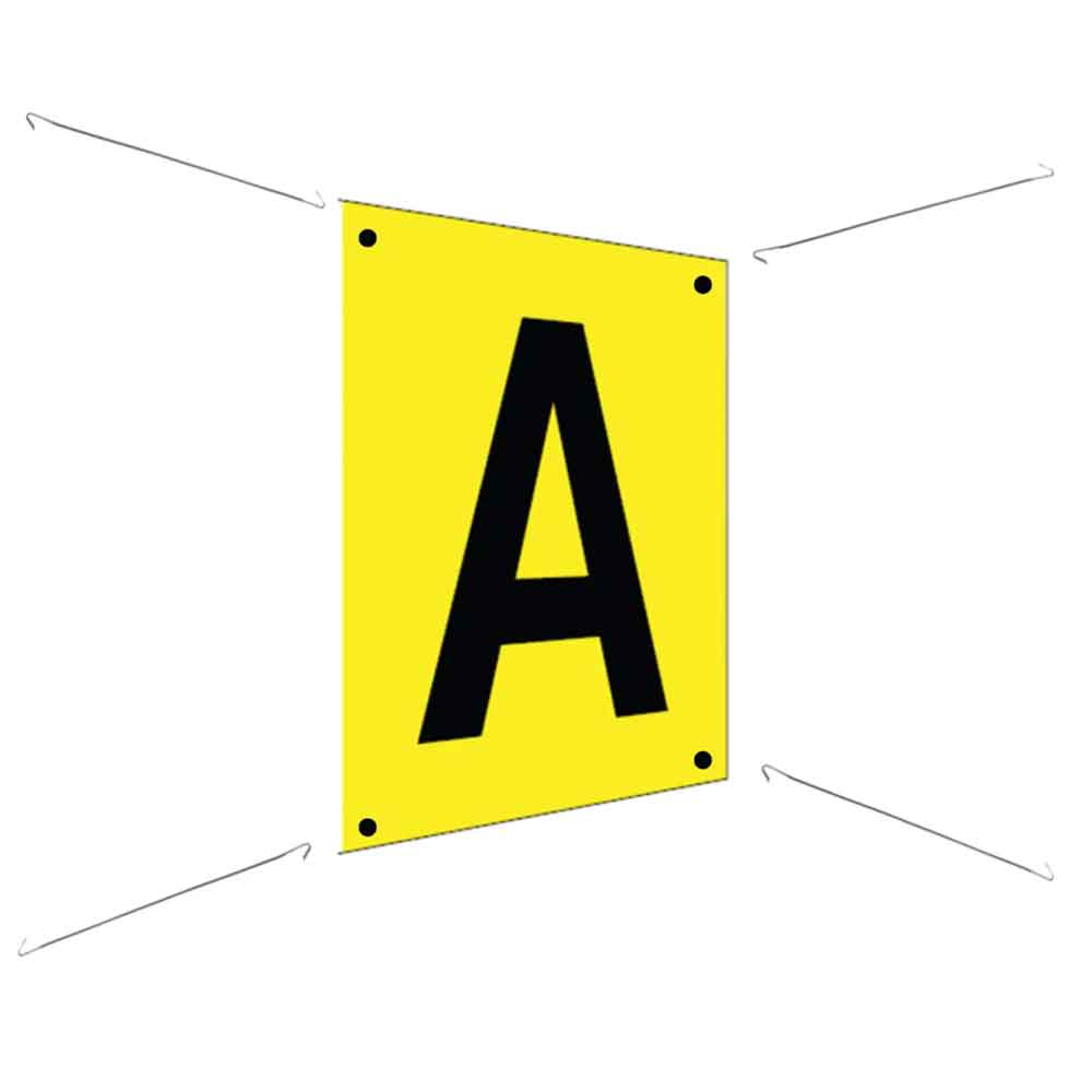 Regal- und Gangschild mit Aufhängelochung - in vielen Größen - einseitiger oder beidseitiger Druck