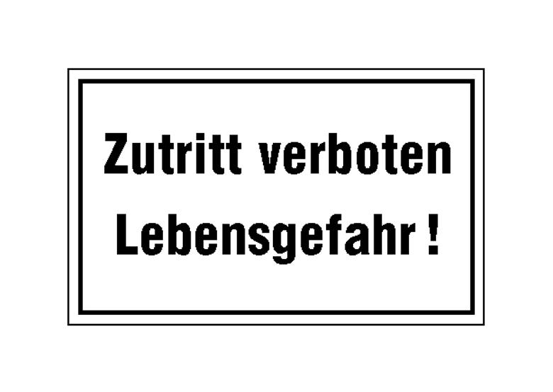 30-85-011-0-00-058-hinweisschild-betriebskennzeichnung-zutritt-verboten-lebensgefahr-115101-f8c210 Hinweisschild - Betriebskennzeichnung - Zutritt verboten Lebensgefahr!