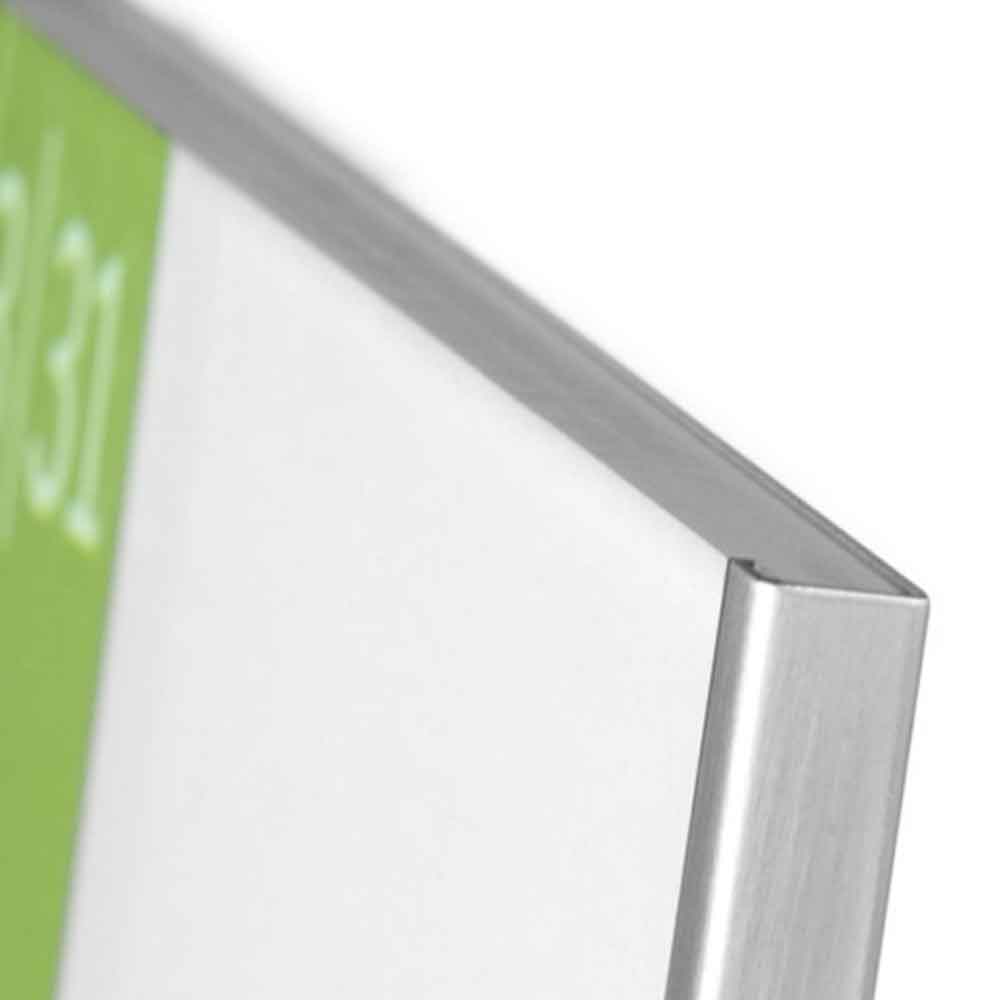 LITE Secure Infotafel - mit Einlagensicherung - aus Acrylglas und Edelstahl - DIN A4 und DIN A3
