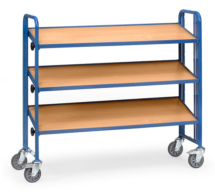 Montagewagen - mit 3 neigbaren Ladeflächen L 1240 x B 415 mm - einseitige Ausführung