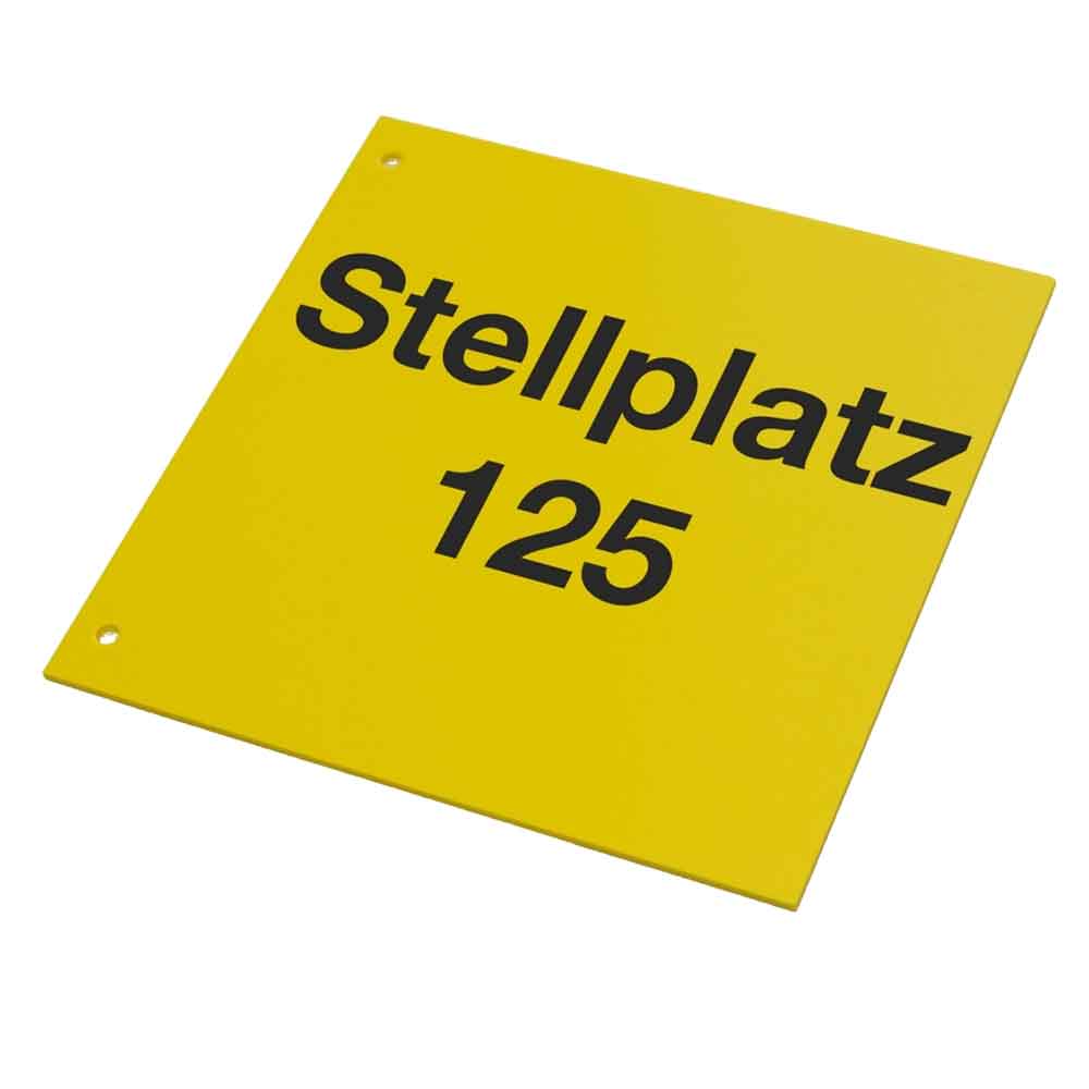 Regalschild Standard quer - individuell bedruckt - in 4 Größen