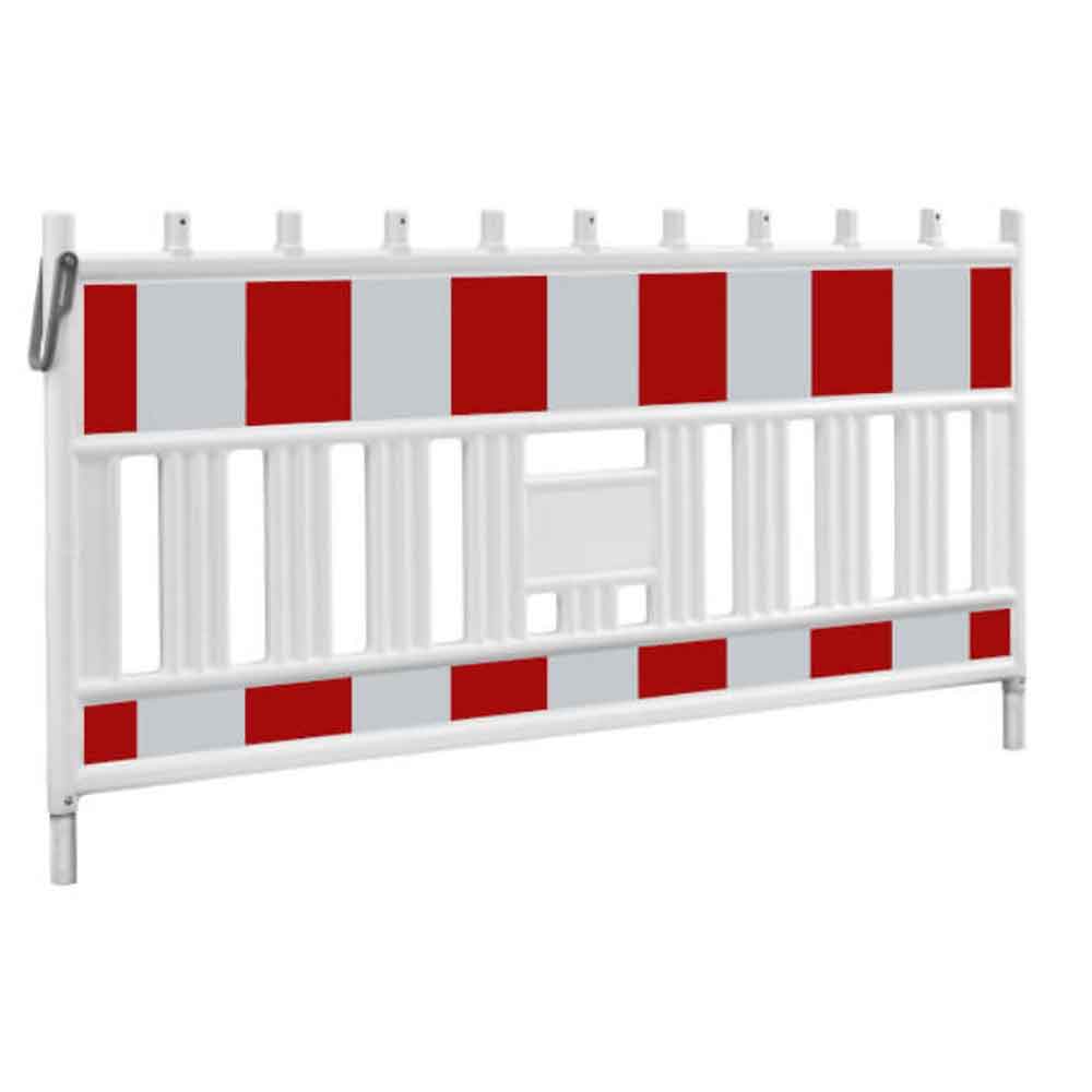 Wemas TL-Absperrschrankengitter Future - Kunststoff - Weiss/Rot