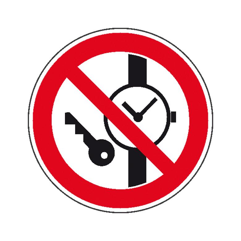 31-30-101-0-00-058-verbotsschild-mitfuhren-von-metallteilen-oder-uhren-verboten-110911-49bf60 Verbotsschild - Keine Metallteile oder Uhren mitführen