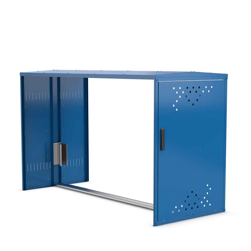 Fahrradgarage BikeBox 1 G - Anbausatz ohne oder mit 1 Seitenwand - RAL Farbe nach Wahl Fahrradgarage BikeBox 1 G - Anbausatz ohne oder mit 1 Seitenwand - RAL Farbe nach Wahl