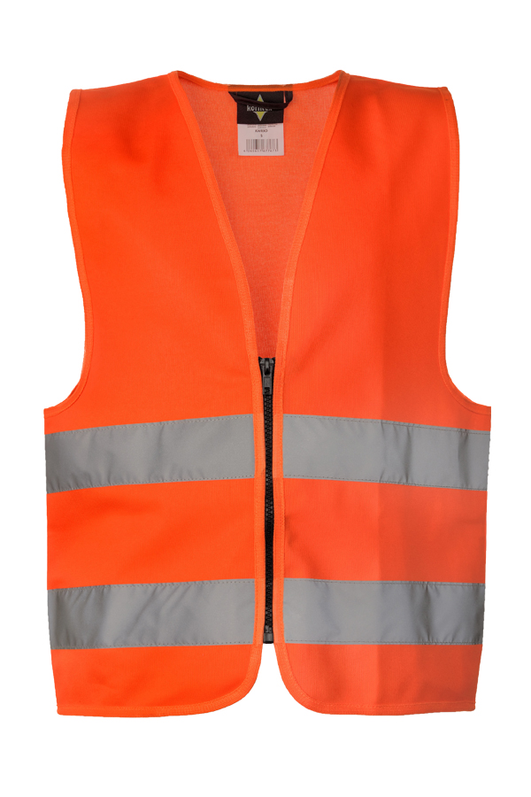 Korntex® Kinder Warnweste mit Reißverschluss „Aalborg“ - Signal-Gelb - XXS Korntex® Kinder Warnweste mit Reißverschluss „Aalborg“ - Signal-Gelb - XXS