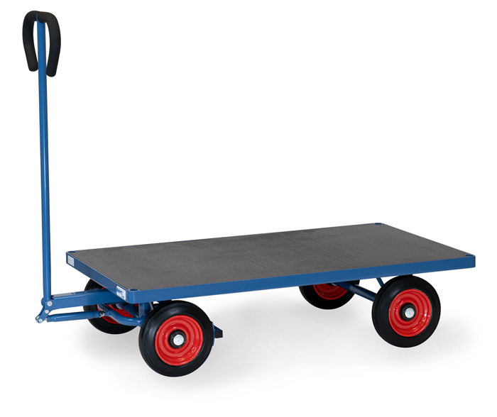Handwagen mit Plattform - in 2 Größen - Vollgummi-Bereifung - Tragkraft 500 kg