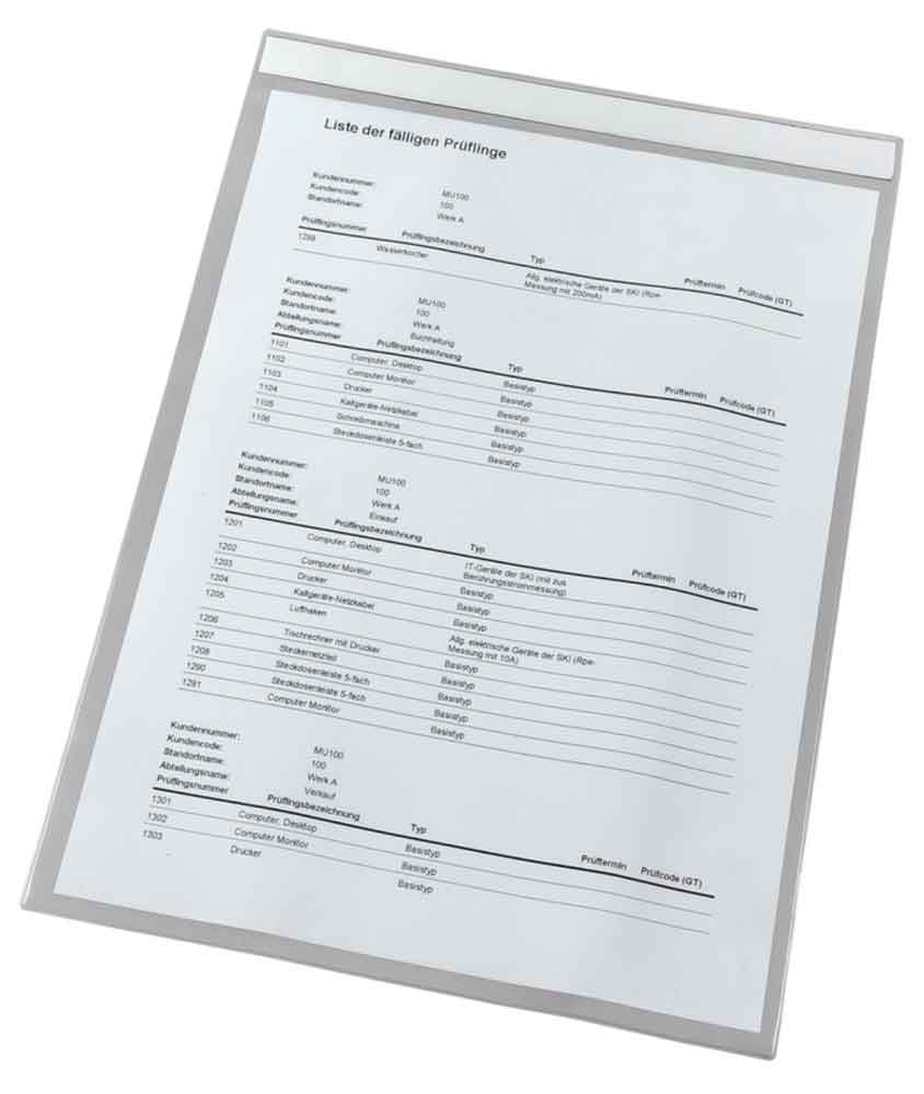 Transparente Sichthülle - mit Magnetstreifen - für DIN A3 Formate - hoch und quer Transparente Sichthülle - mit Magnetstreifen - für DIN A3 Formate - hoch und quer