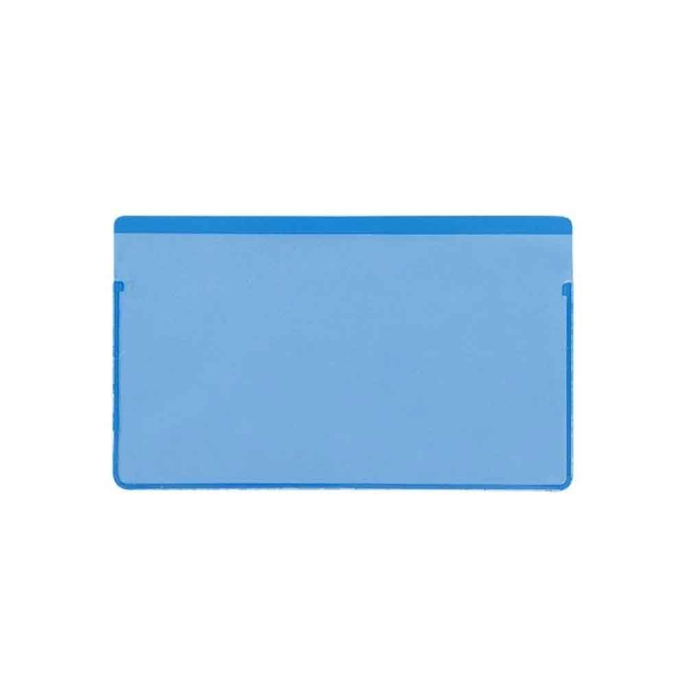 Magnetische Etikettentaschen - 2 Magnetstreifen - 160 x 75 mm - Blau