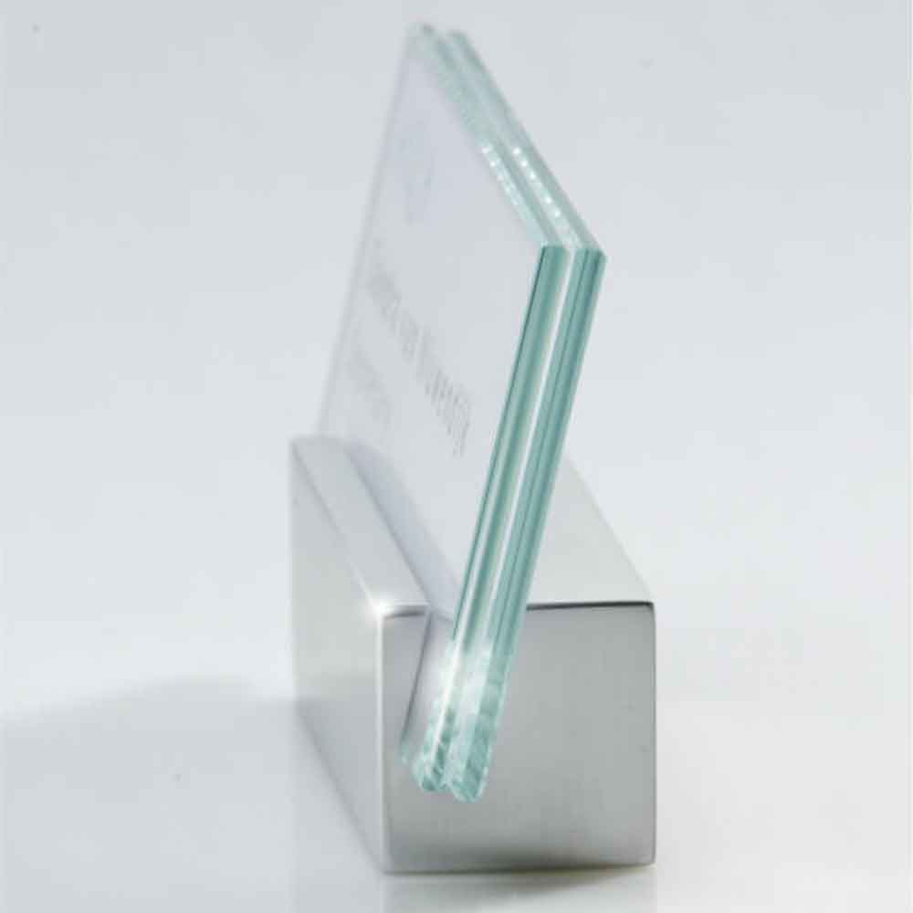 CLEAR Tischaufsteller - 2 Sicherheitsglasscheiben - Aluminiumhalter - 3 Formate CLEAR Tischaufsteller - 2 Sicherheitsglasscheiben - Aluminiumhalter - 3 Formate