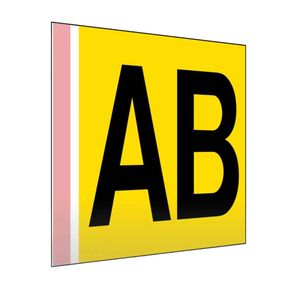 Regal- und Gangschild gerade - mit Klebestreifen - in vielen Größen - einseitiger oder beidseitiger Druck