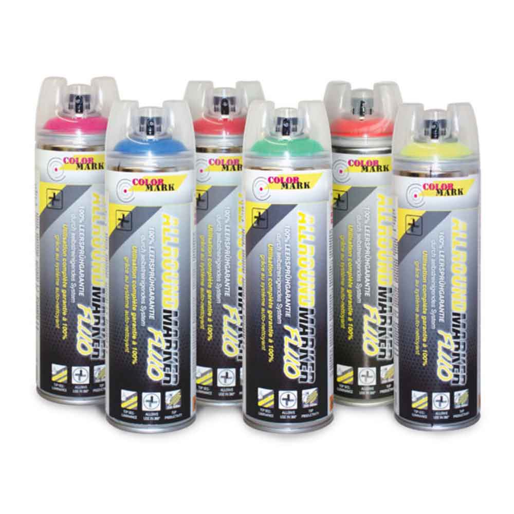 Markierfarbe Colormark Allroundmarker Fluo - mit Schreibsprühkopf