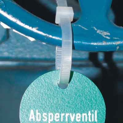 Kabelbinder mit Kennzeichnungsmarke