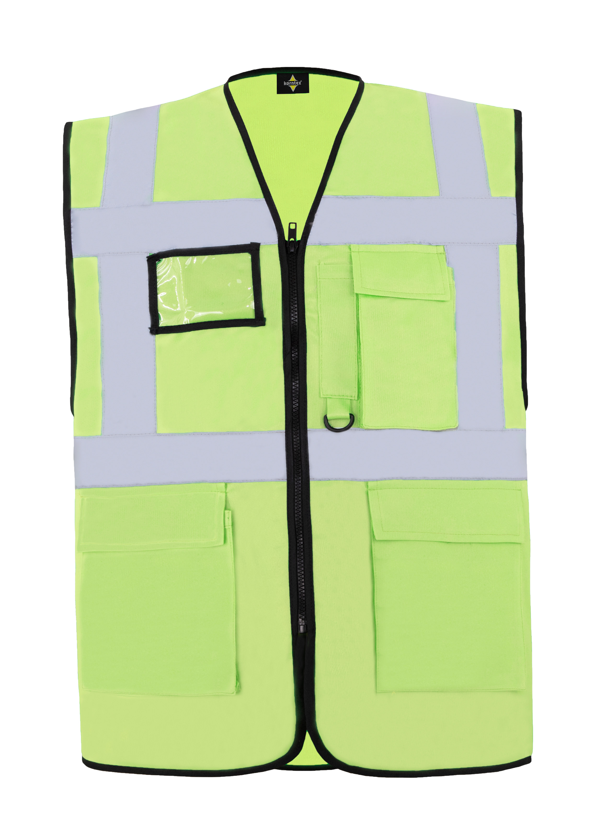 Korntex® Comfort Warnweste „Hamburg“ - Multifunktional - Weiß - M