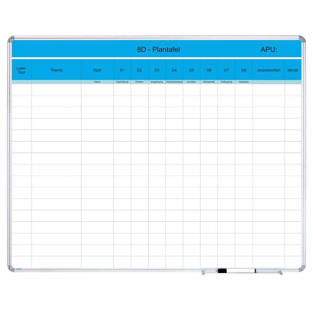 Hochwertiges Whiteboard mit Wunschaufdruck - in 3 Größen