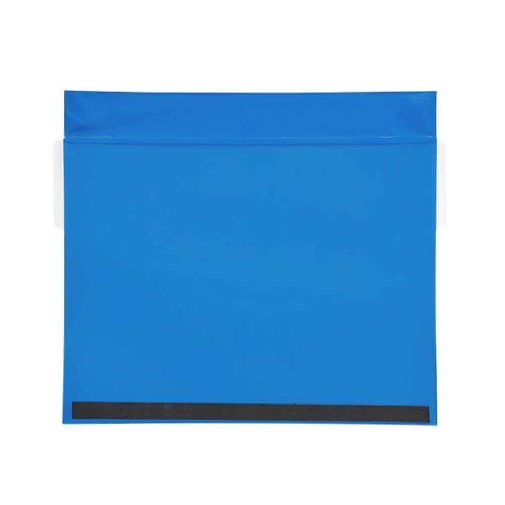 Neodym-Magnettaschen - plus 1 Magnetstreifen - Regenschutzklappe - DIN A4 quer - 4 Farben