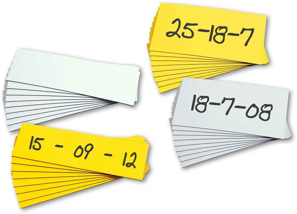 Magnet Lagerschilder zur Kennzeichnung von Regalen, Behältern usw. Magnet Lagerschilder zur Kennzeichnung von Regalen, Behältern usw.