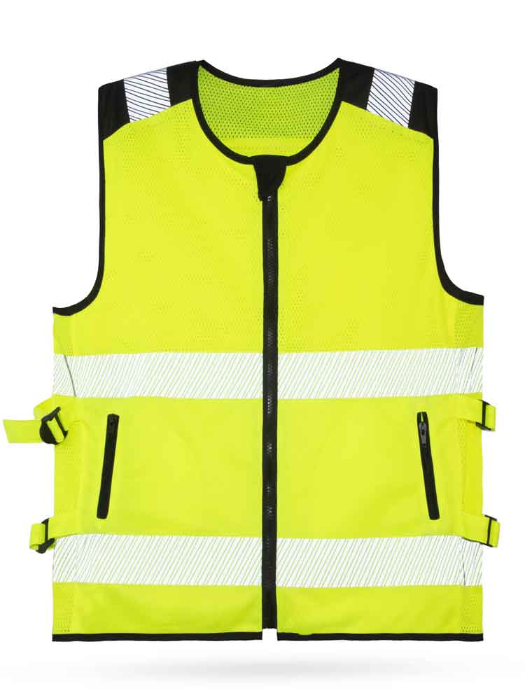 Korntex® Hi-Vis Mesh Motorradweste „Naxos“ - Farbe Signal-Gelb