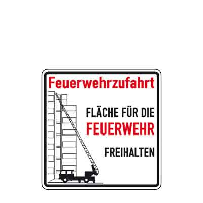 Hinweisschilder Feuerwehrzufahrten