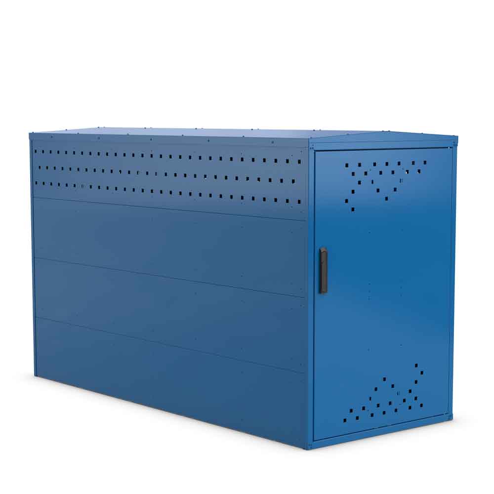 Fahrradgarage BikeBox 1 G - Stahlblechkonstruktion mit Giebeldach - RAL-Farbe nach Wahl Fahrradgarage BikeBox 1 G - Stahlblechkonstruktion mit Giebeldach - RAL-Farbe nach Wahl