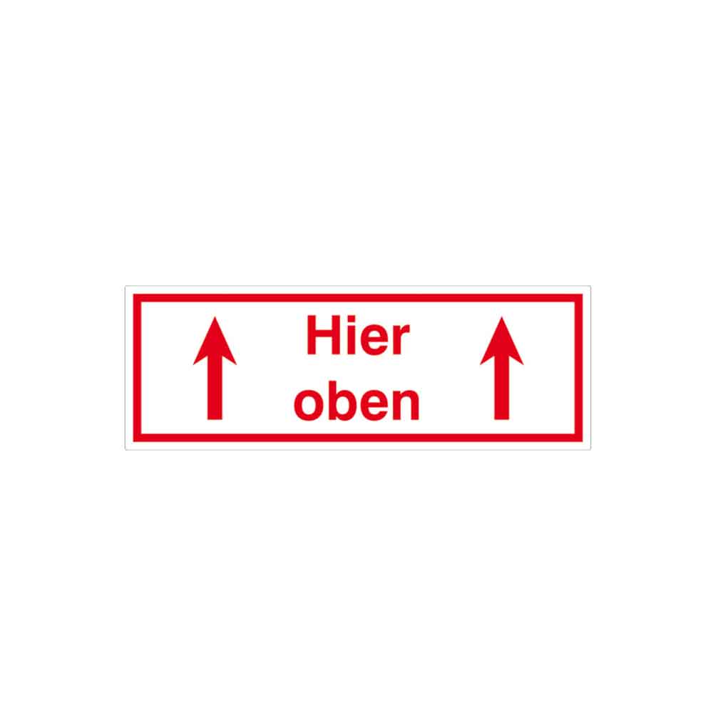 Verpackungsetikett - Text: Hier oben Verpackungsetikett - Text: Hier oben