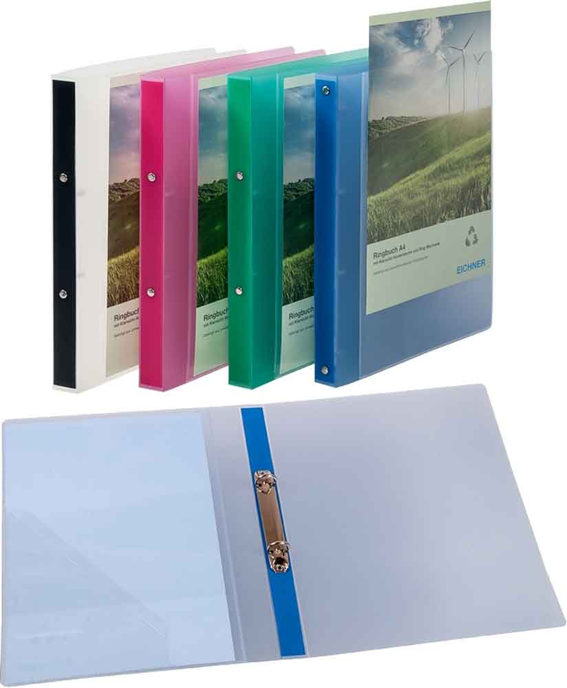 20-11-015-0-00-03-002-farbiges-praesentations-ringbuch-3fedbc Farbiges Präsentations-Ringbuch - Polypropylen - 2-Ring Mechanik
