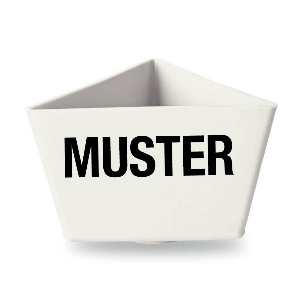 Leitzahlenträger - Beschriftung 1-zeilig - Wunschtext bis 6 Buchstaben - ohne Bodenhaftung - 11 Farben