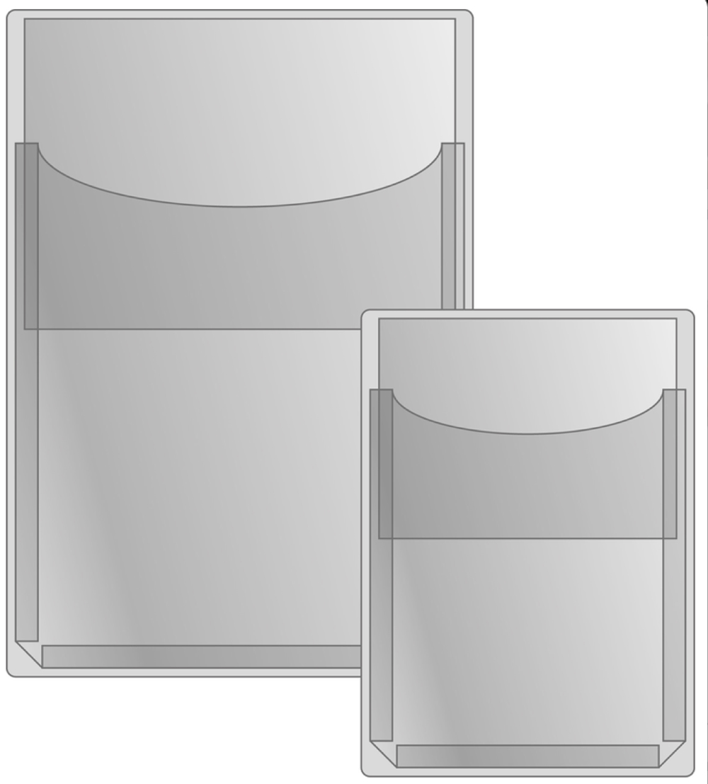 Selbstklebe-Dehnfaltentaschen - DIN A5 und DIN A4 - Verschlussklappe gerade