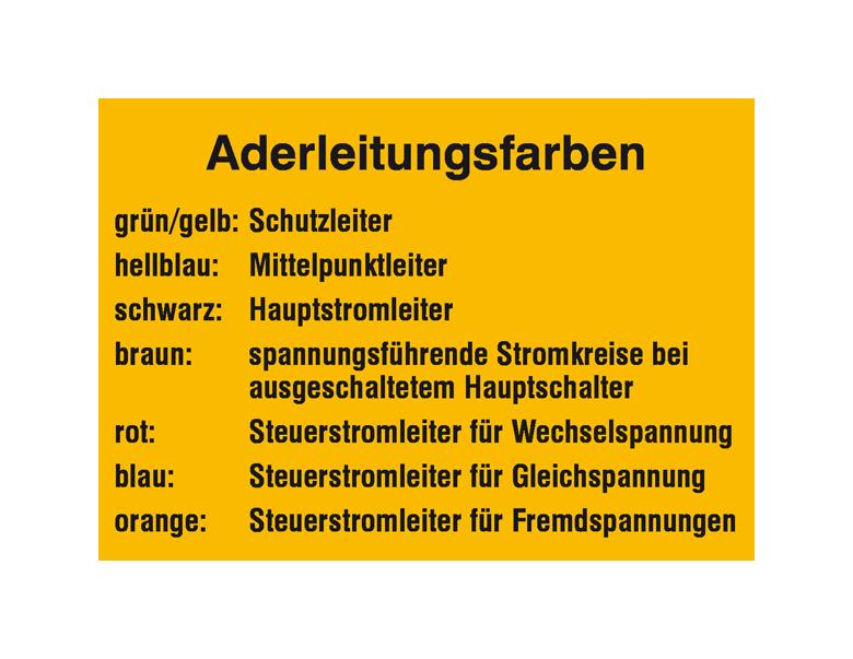 35-10-444-0-10-058-aushang-elektrotechnik-aderleitungsfarben-210743-360192 Aushang - Elektrotechnik - Aderleitungsfarben