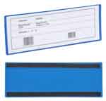 Magnetische Etikettentasche in der Farbe Blau