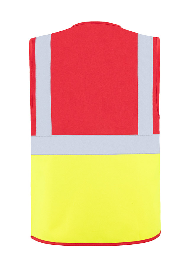 Korntex® Warnweste „Berlin“ - Multifunktional mit Taschen - Waldgrün/Signal-Gelb - XXL