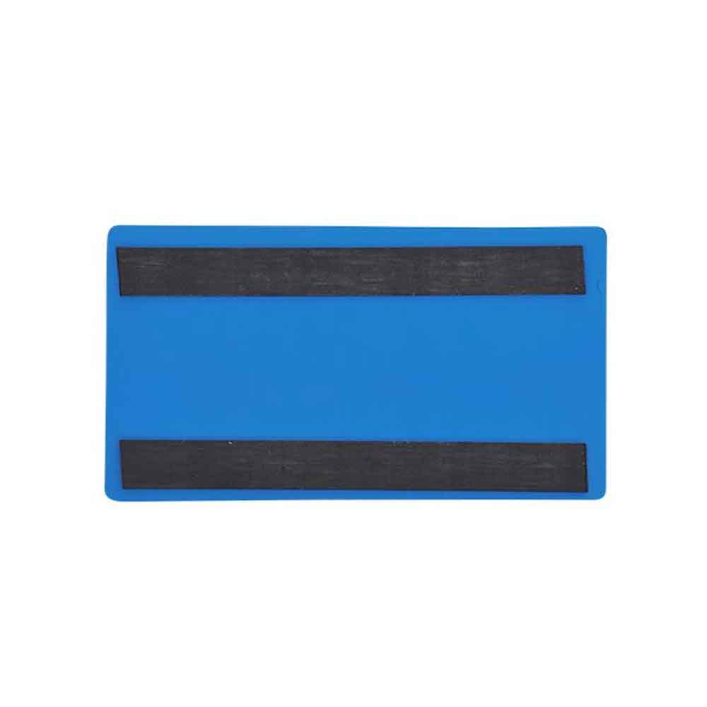 Magnetische Etikettentaschen - 2 Magnetstreifen - 145 x 80 mm - Blau