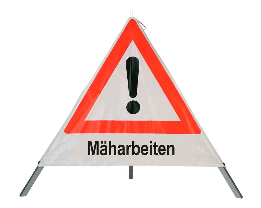 39-25-126-0-00-01-056-maeharbeiten-fc0ec1 Safety Faltsignal - Grundfarbe weiß, verschiedene Symbole/Texte möglich,