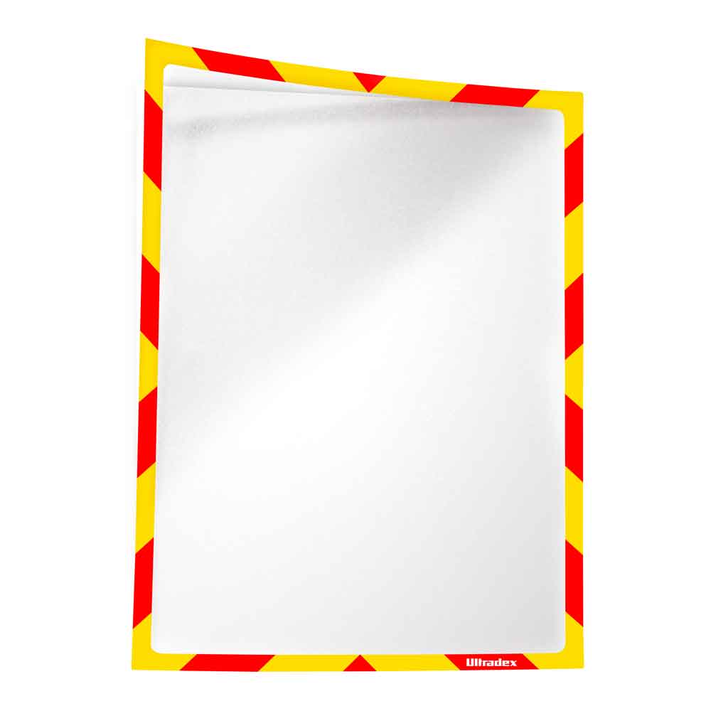Infotaschen magnetisch haftend für Warnhinweise - für DIN A4 - in 4 Farben