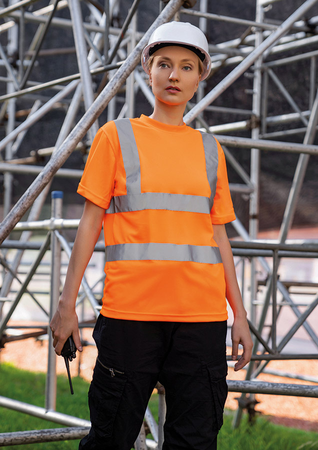 Korntex® Hi-Vis T-Shirt „Cordoba“ - Signal-Orange - 5XL