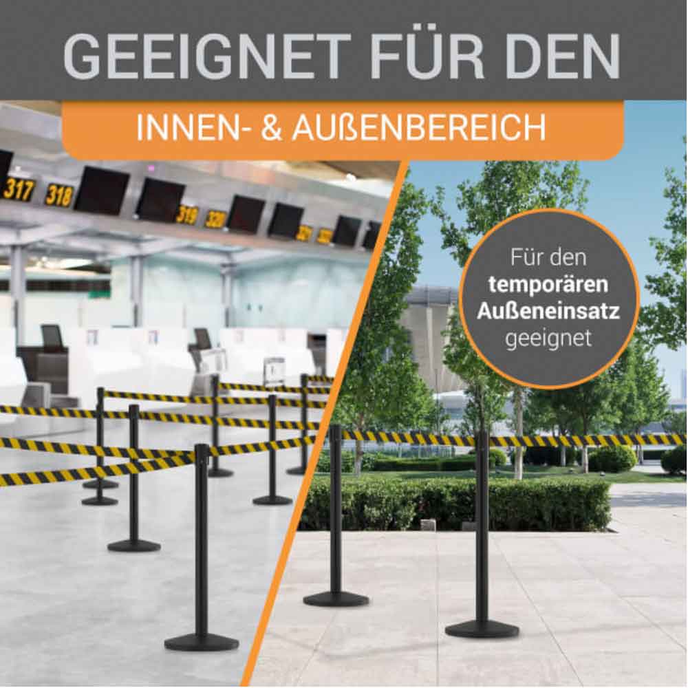 Gurtpfosten - aus hochwertigem Metall - in 7 Ausführungen