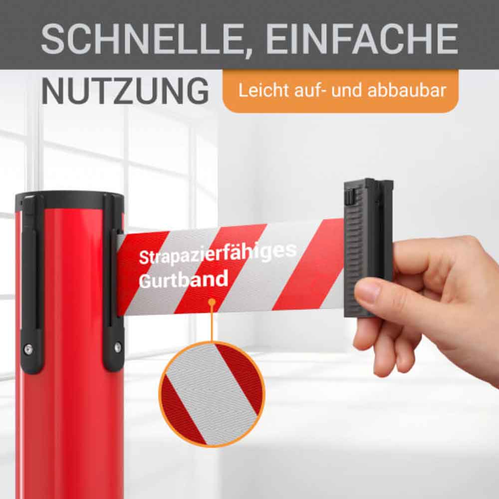 Gurtpfosten 2er Sparset - aus hochwertigem Metall - in 7 Ausführungen