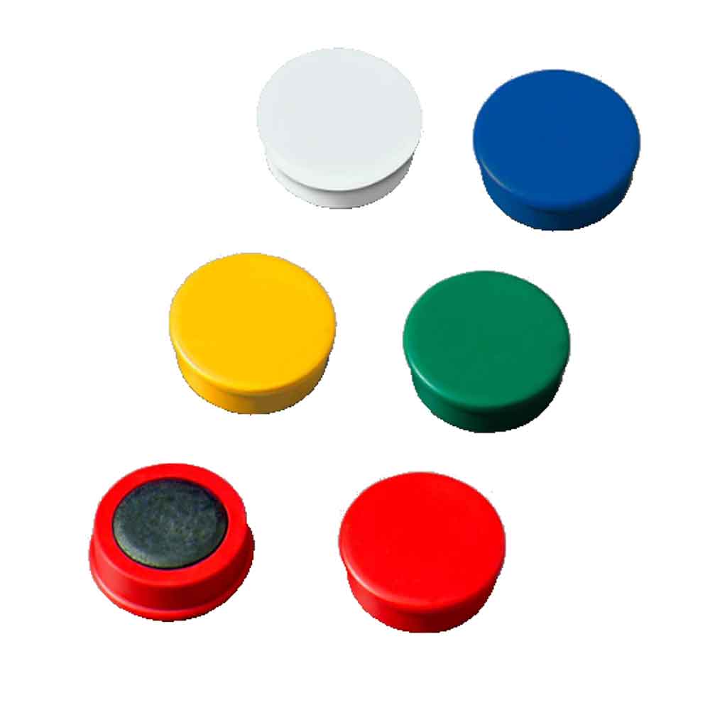 Haftmagnete / Haltemagnete - 5 Farben - 2 verschiedene Durchmesser