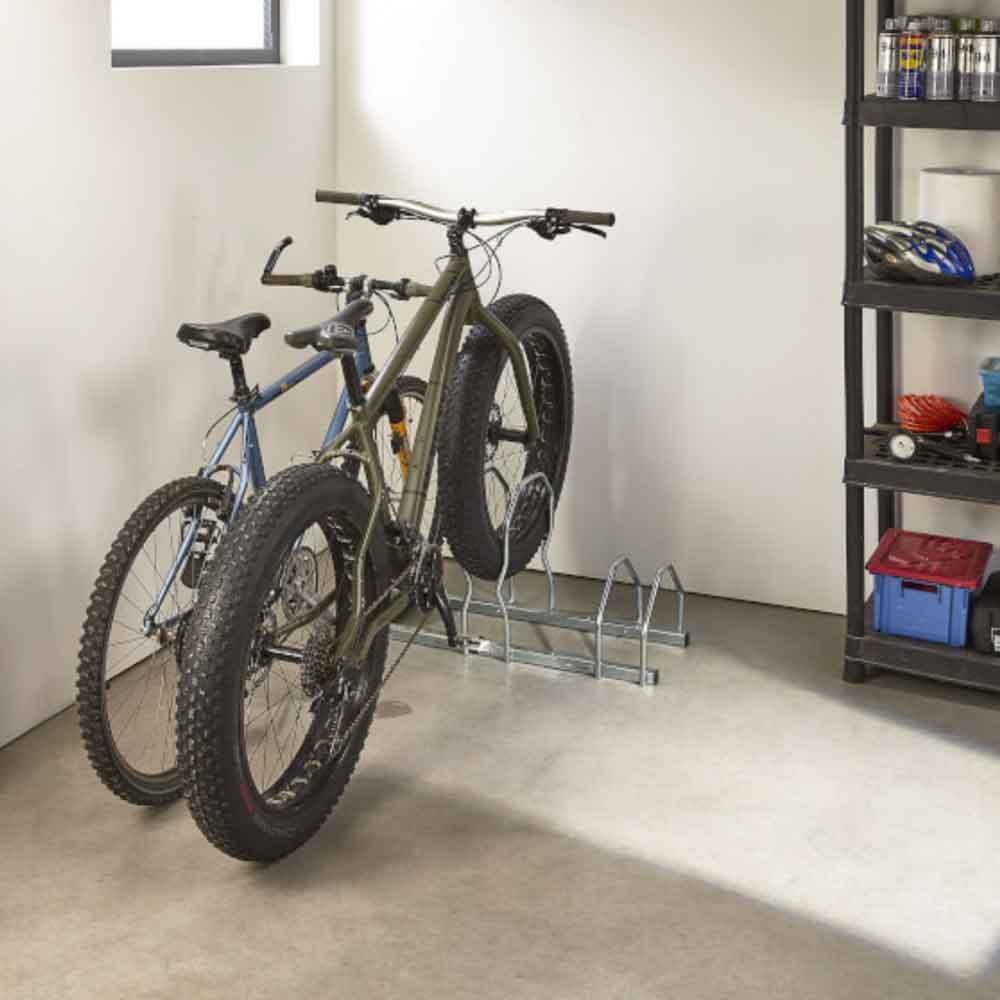 Fahrradständer auf 2 Ebenen mit 3 bzw. 5 Stellplätzen - verstellbare Breiten Fahrradständer auf 2 Ebenen mit 3 bzw. 5 Stellplätzen - verstellbare Breiten