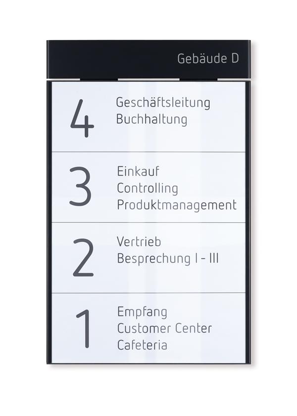 MessengerX Infotafel und Wandschild - rubuste Bauweise - klassisches Design