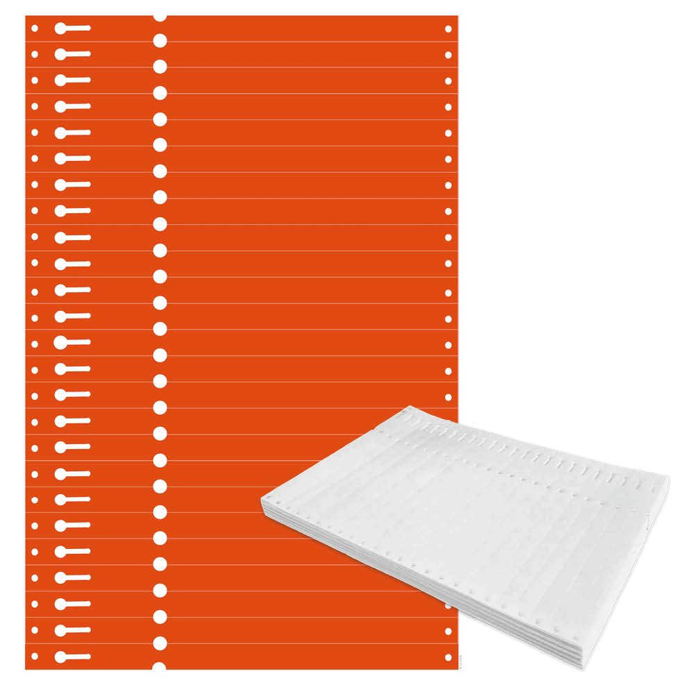 Tyvek®-Schlaufen-Etiketten - Format 220 x 13 mm - 8 Farben