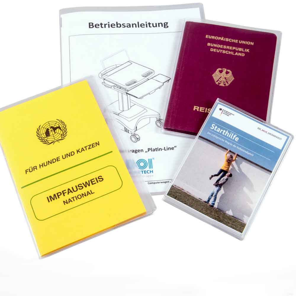 21-50-190-0-00-01-002-umschlaghuellen-covers-alle-arten-4a54d0 Doppelhülle - PVC - für Dokumente - verschiedene Größen