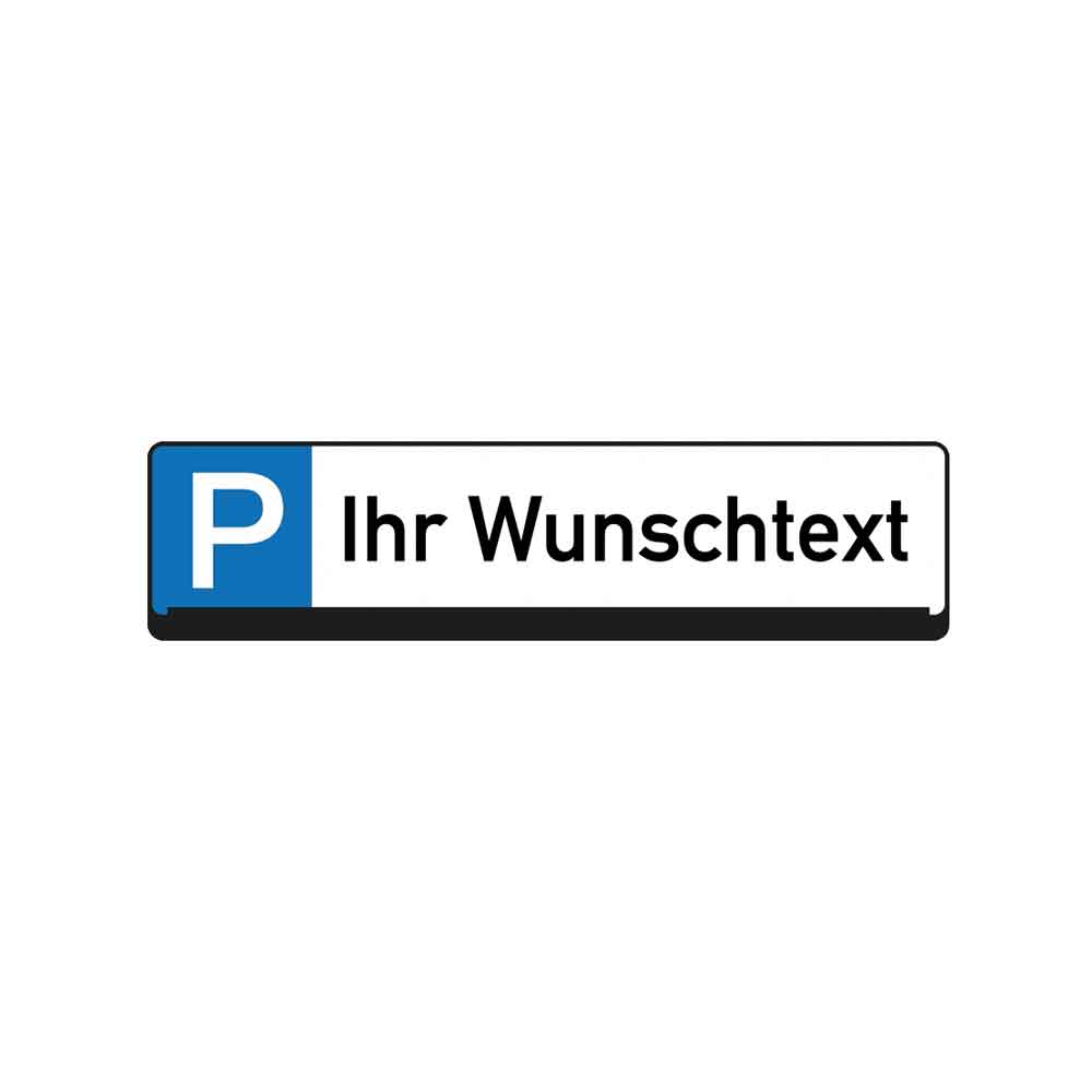 Parkplatz-Reservierungsschilder mit Wunschtext