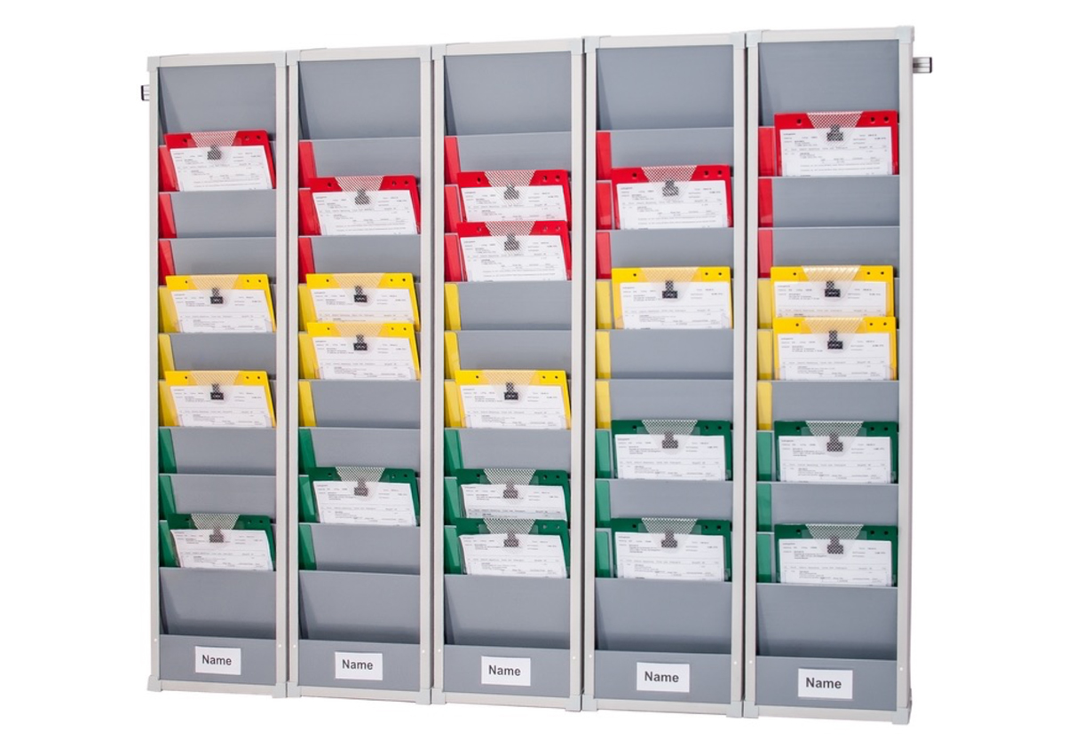 20-20-905-0-00-01-002-flexo-board-5-reihen-1202ab Flexo-Board Tafelsystem mit 5 Tafelsegmenten - für DIN A4 Aufträge