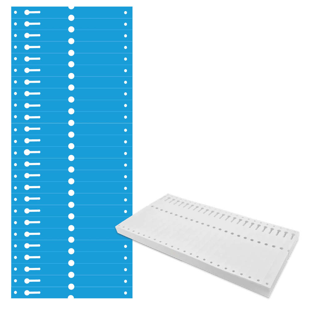 Tyvek®-Schlaufen-Etiketten - Format 140 x 13 mm - 7 Farben