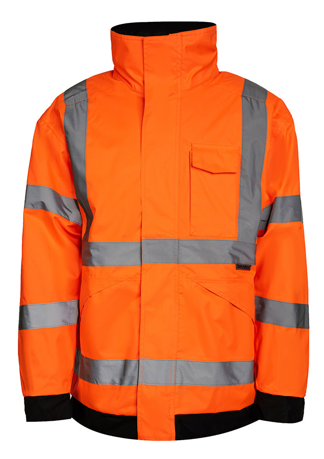 Korntex® Hi-Vis Regenjacke Lite „Kaunas“ - Signal-Gelb - 4XL