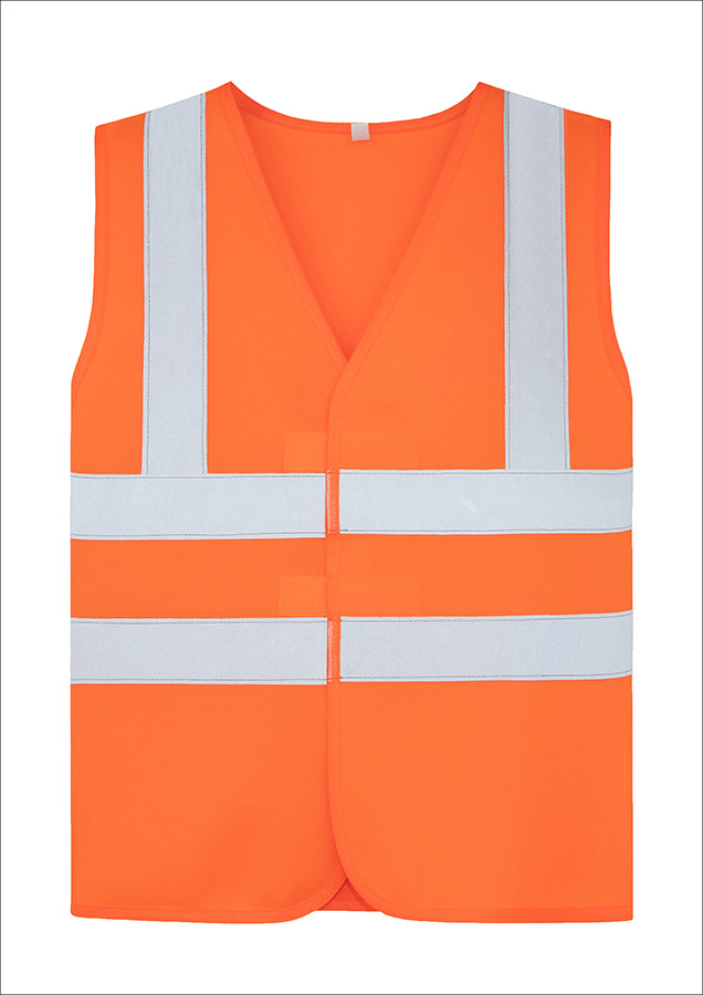 Korntex® Kinderwarnweste "Esbjerg" - Vier Reflexstreifen - Signal-Orange - XXS