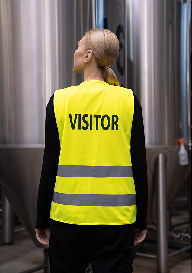 Korntex® Warnweste „Passau“ mit Aufdruck - Farbe Gelb Korntex® Warnweste „Passau“ mit Aufdruck - Farbe Gelb