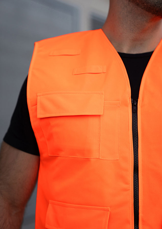 Korntex® Gefütterte Arbeitsweste „Kiel“ - Signal-Gelb - S